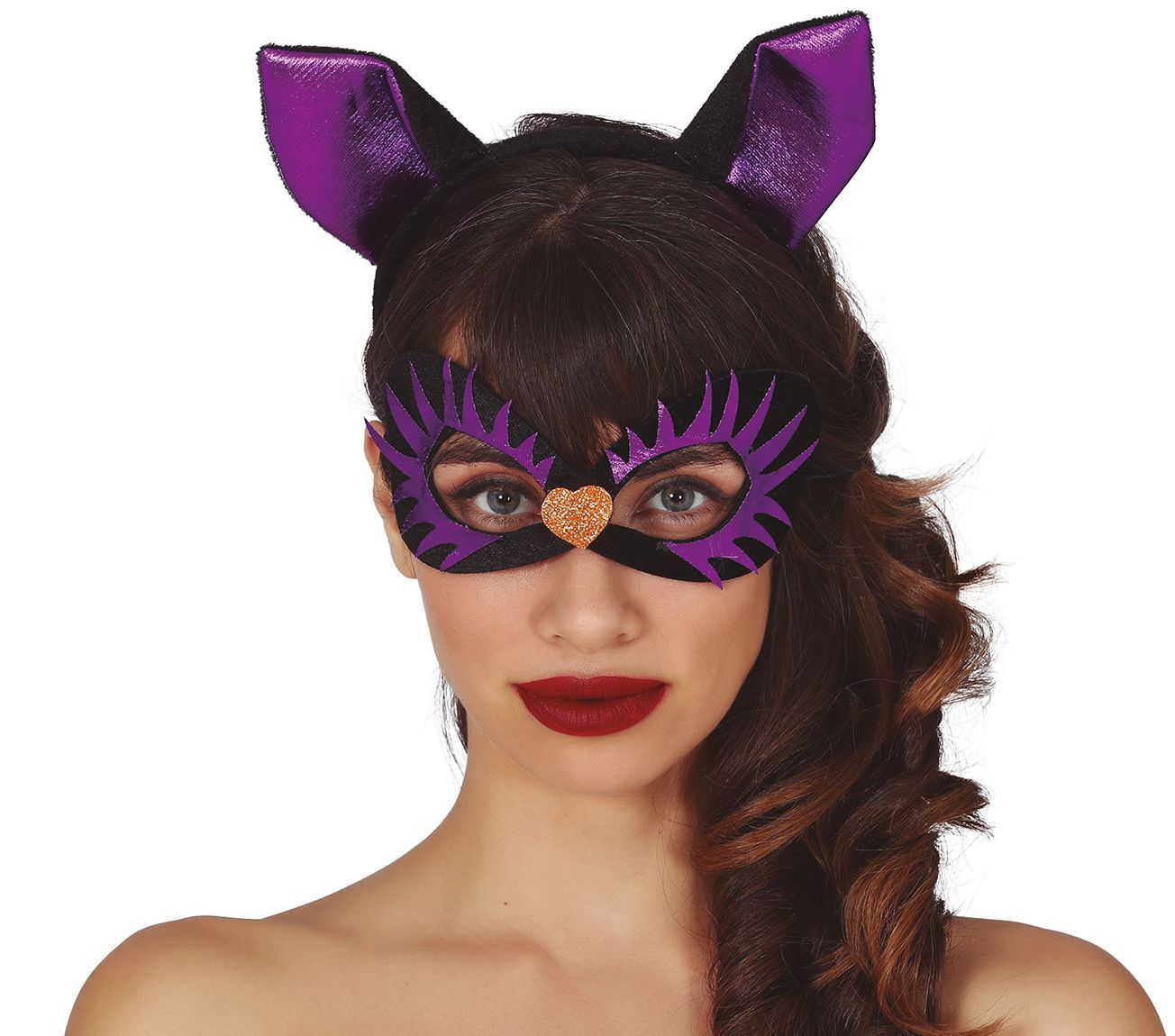 Katten oogmasker met haarband oortjes