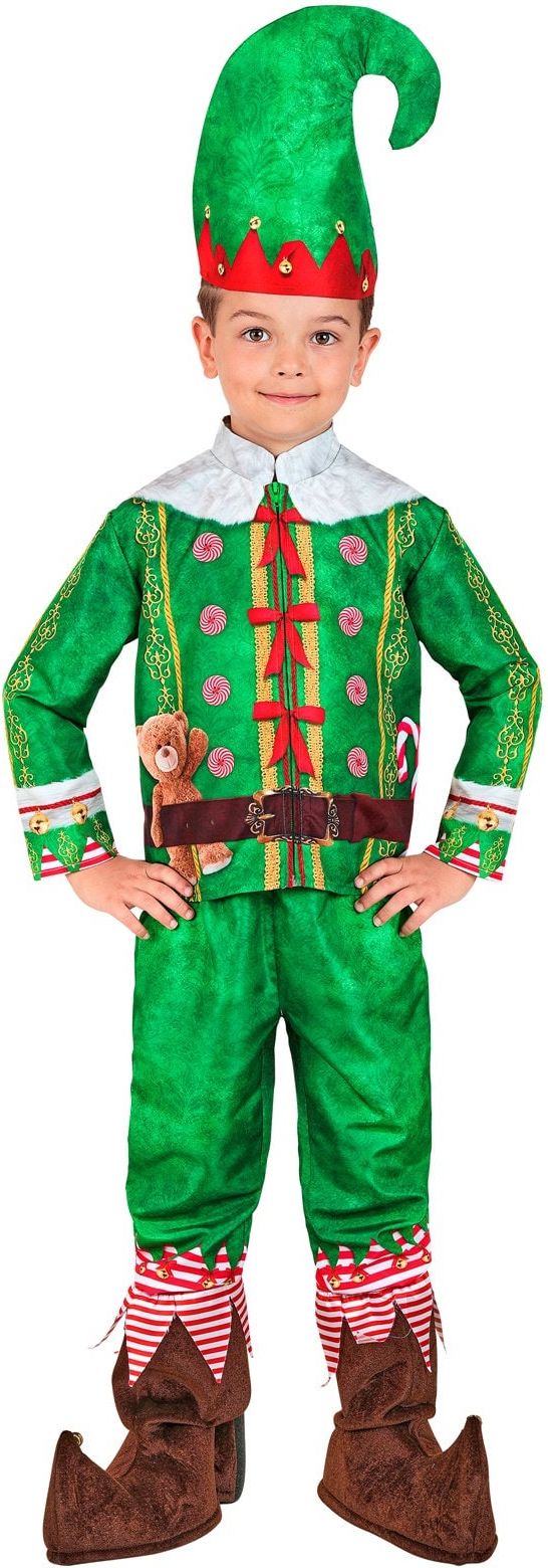 Kerst Elf Pak Groen Kinderen Jongens Meisjes