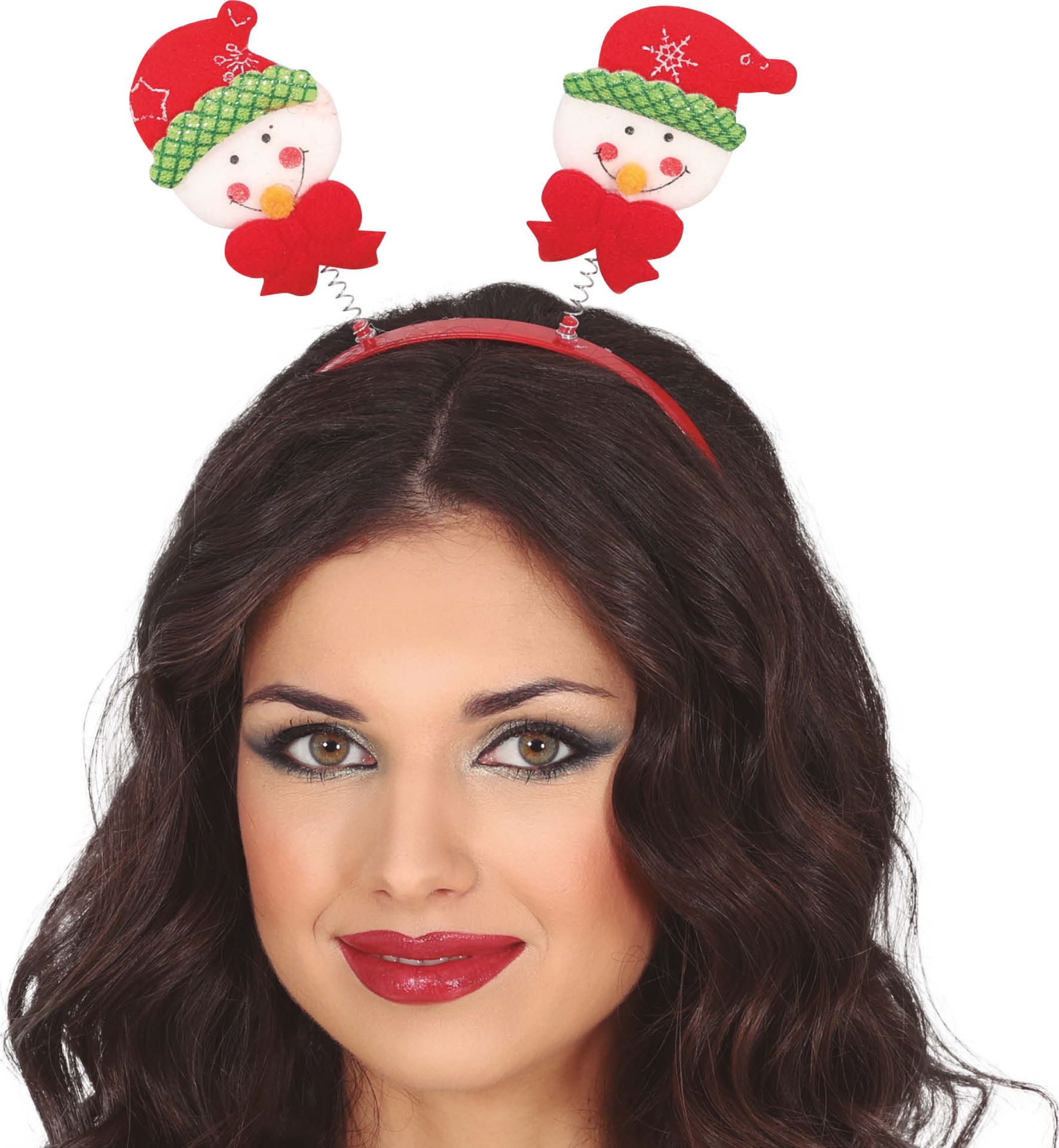 Kerst hoofdband met sneeuwpoppen