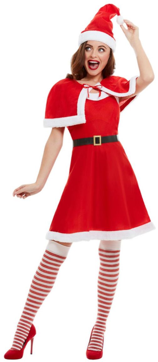 Kerst jurk met cape Feestkleding.nl
