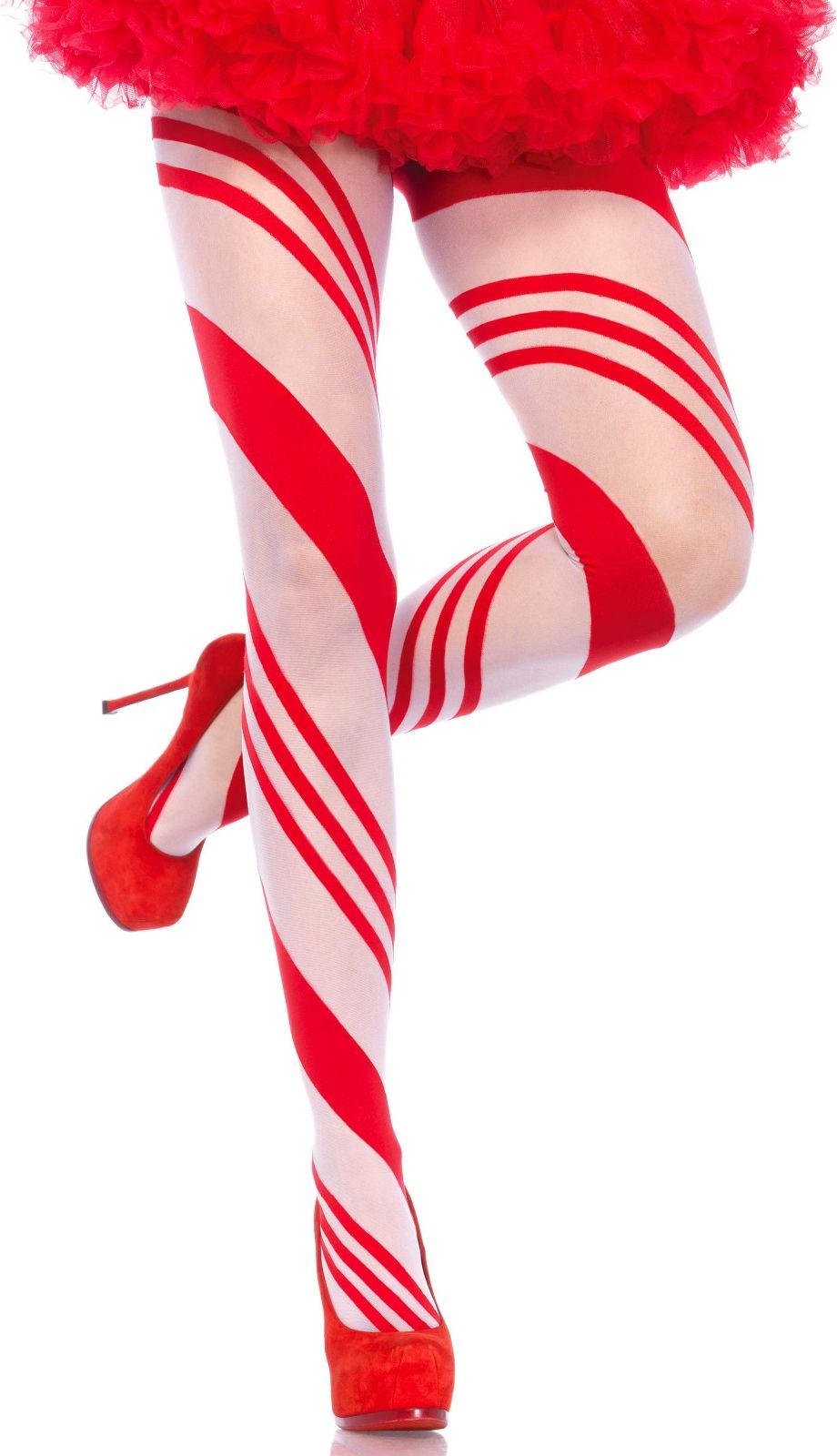 Kerst panty met candy stripes