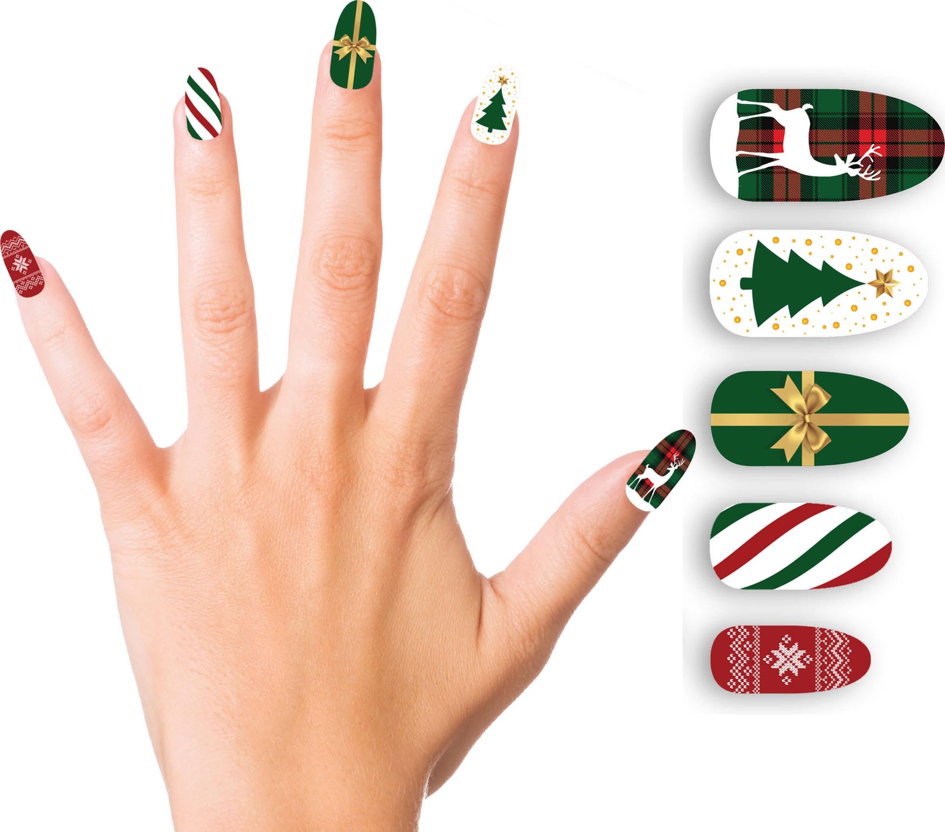 Kerstboom Nepnagels Zelfklevend 10 Stuks