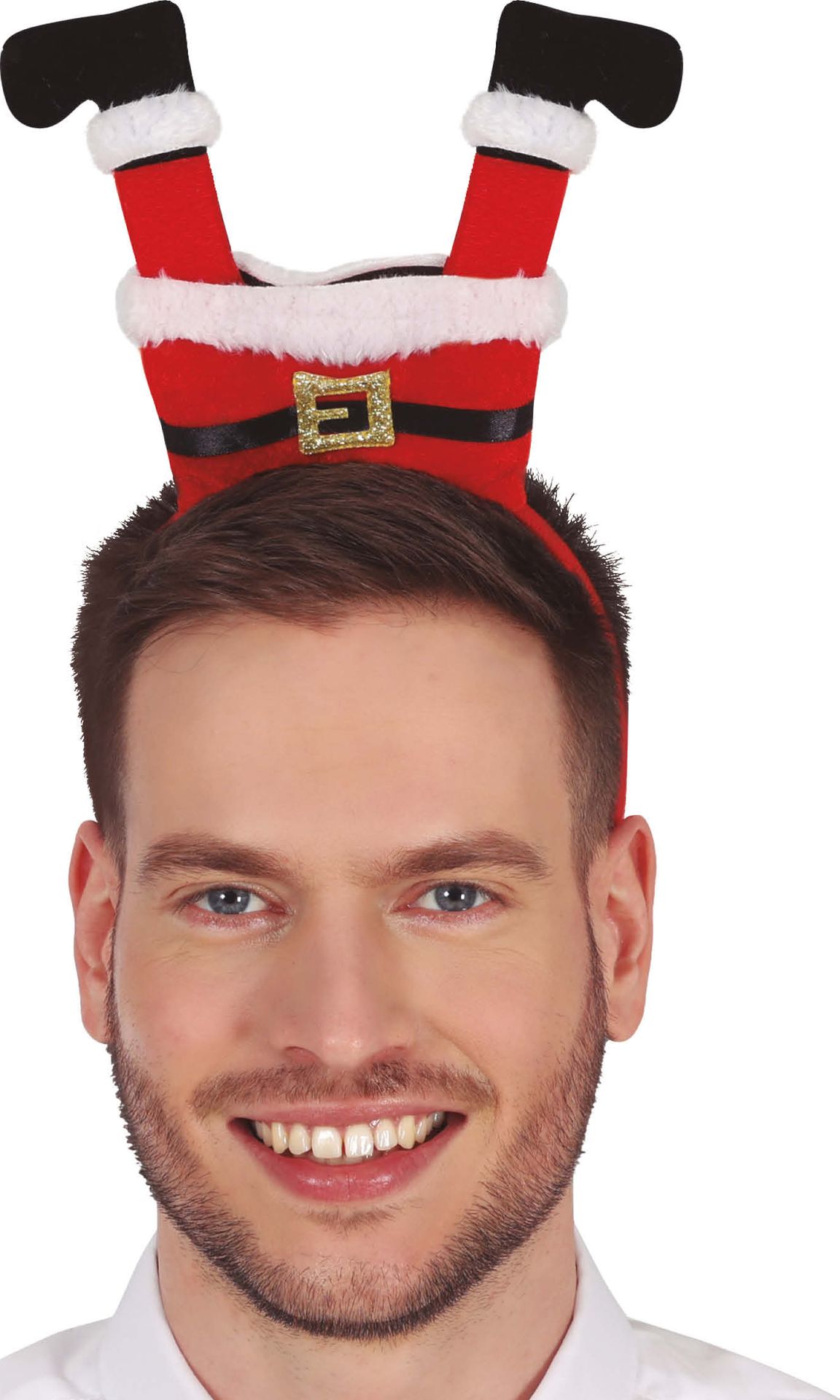 Kerstman hoofdband met benen