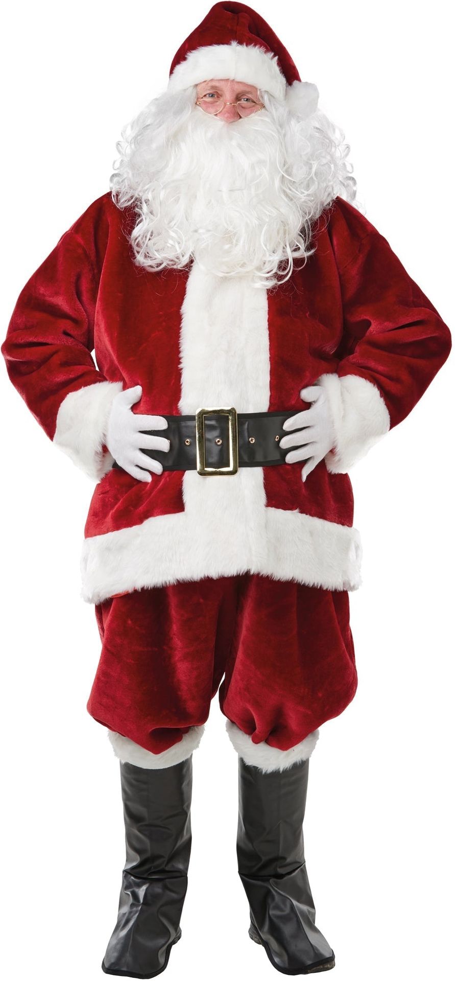 Kerstman Kostuum Heren Rood Wit