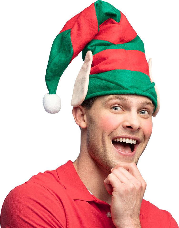 Kerstmuts Elf met oren