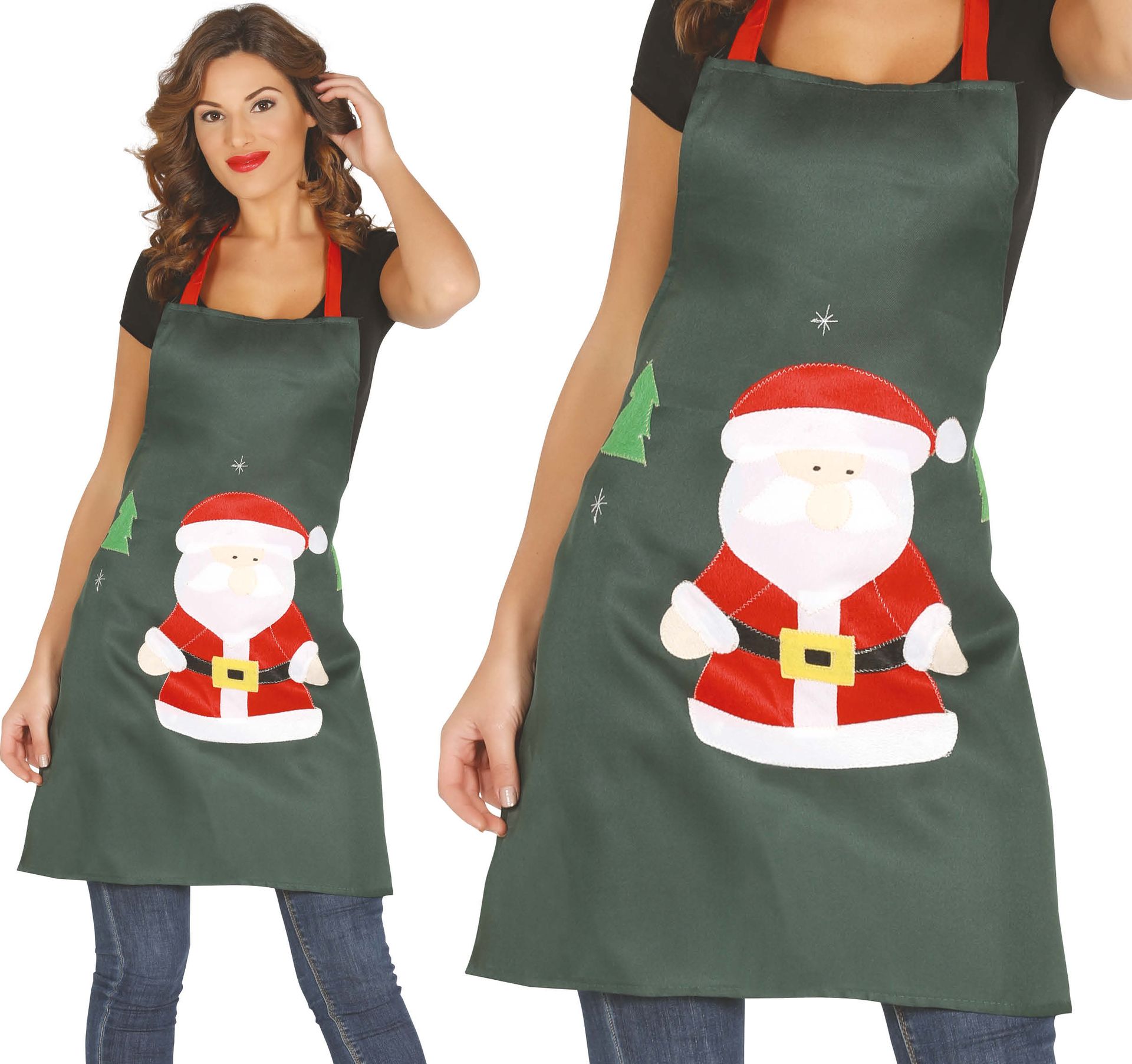 Kerstschort dames groen