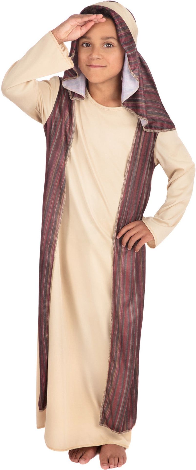 Kerststal Herder pakje Kinderen Beige