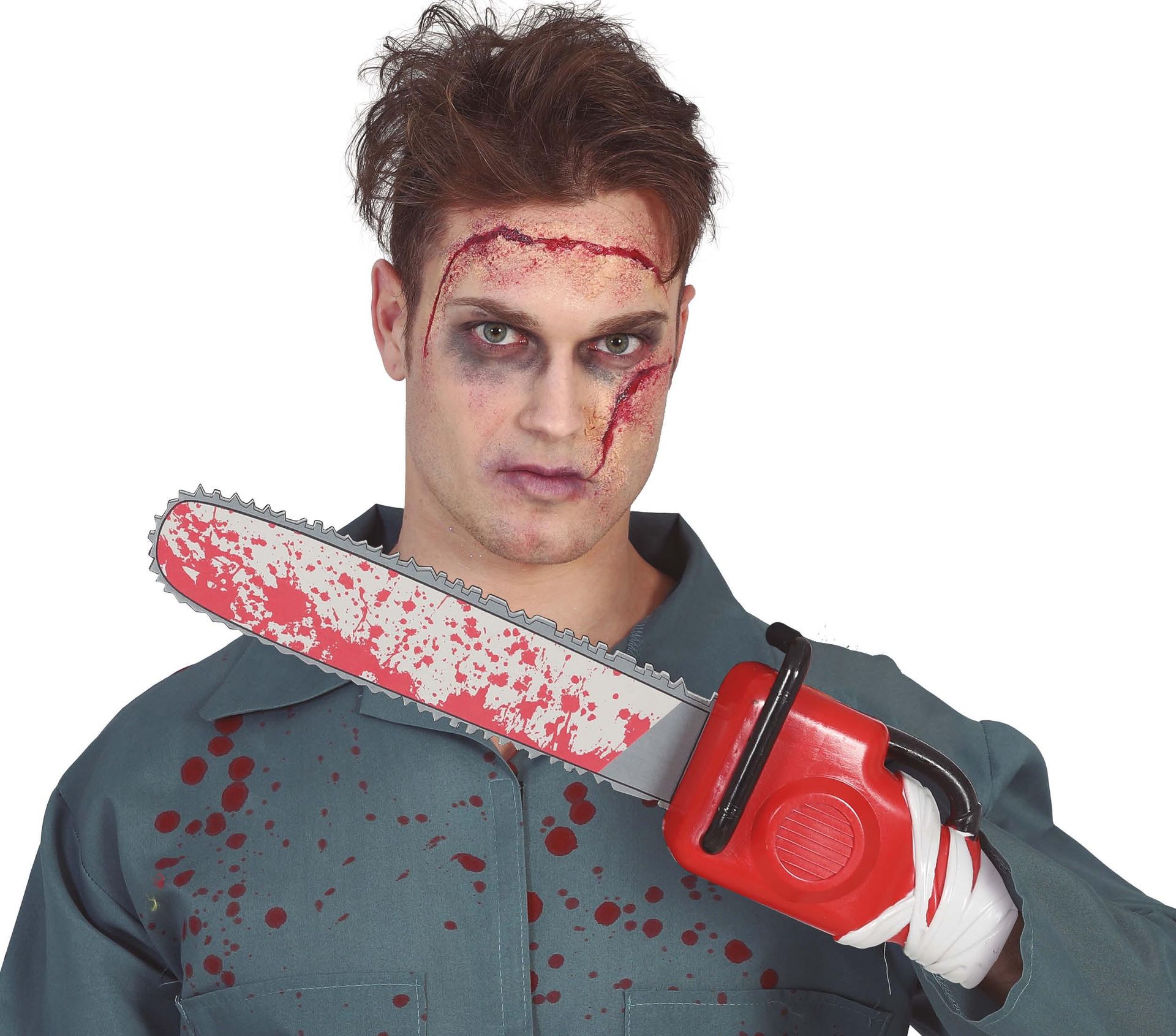 Kettingzaag handschoen met bloed halloween