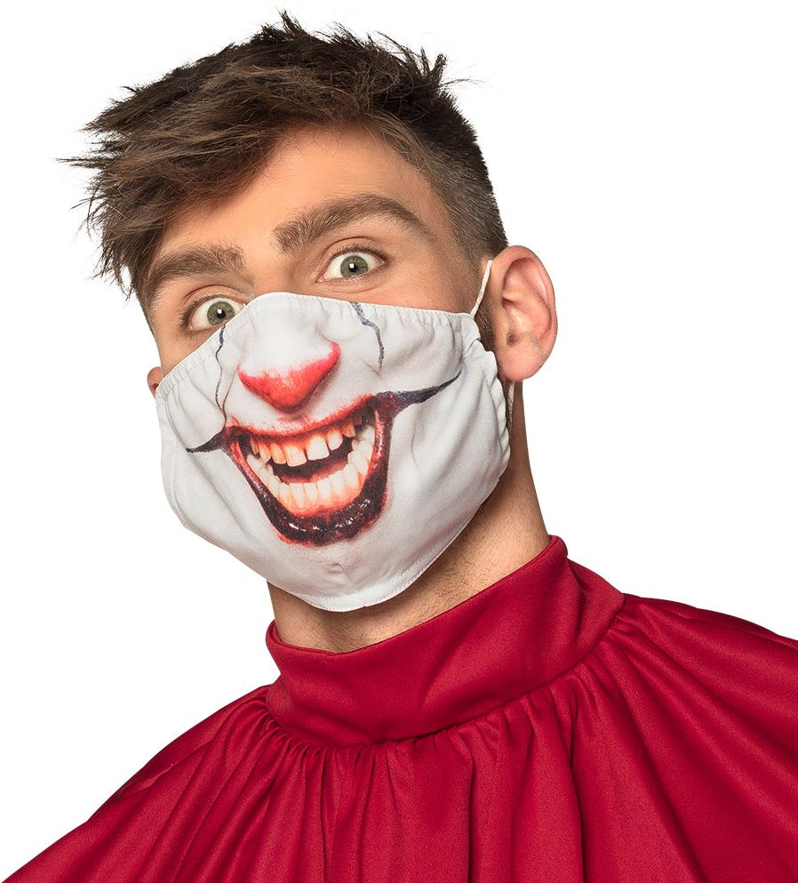 Killer clown IT mondmasker