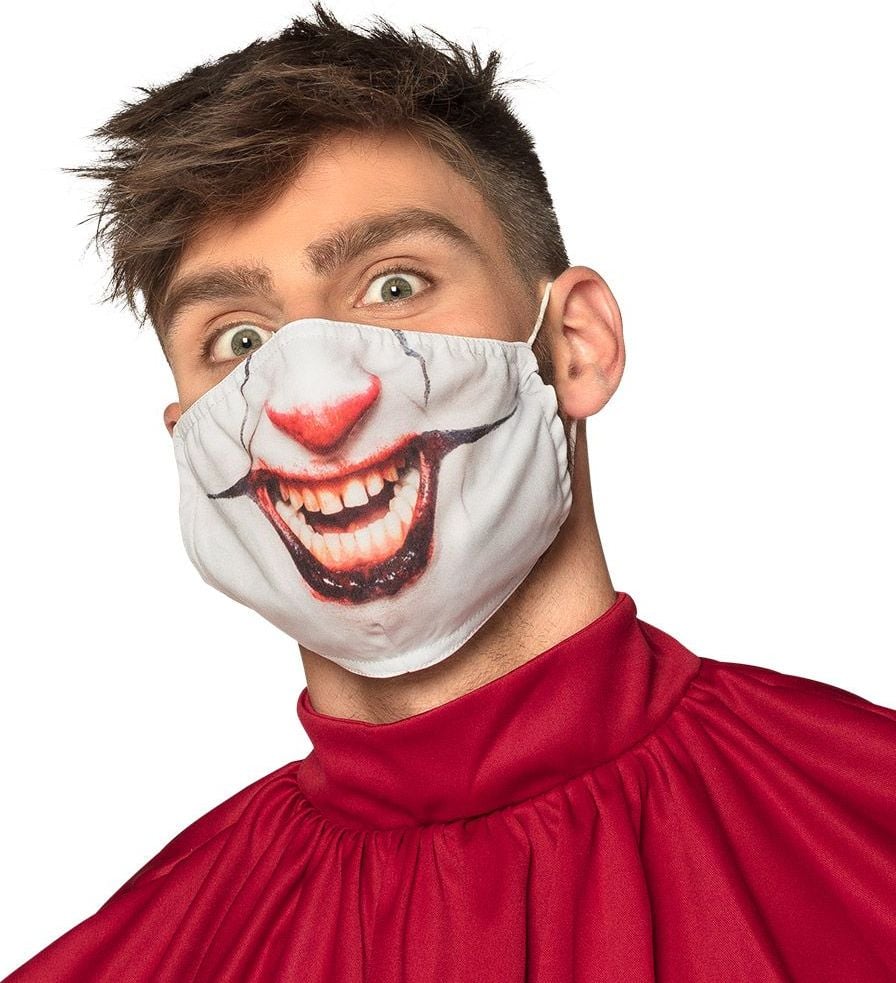 Killer clown IT mondmasker