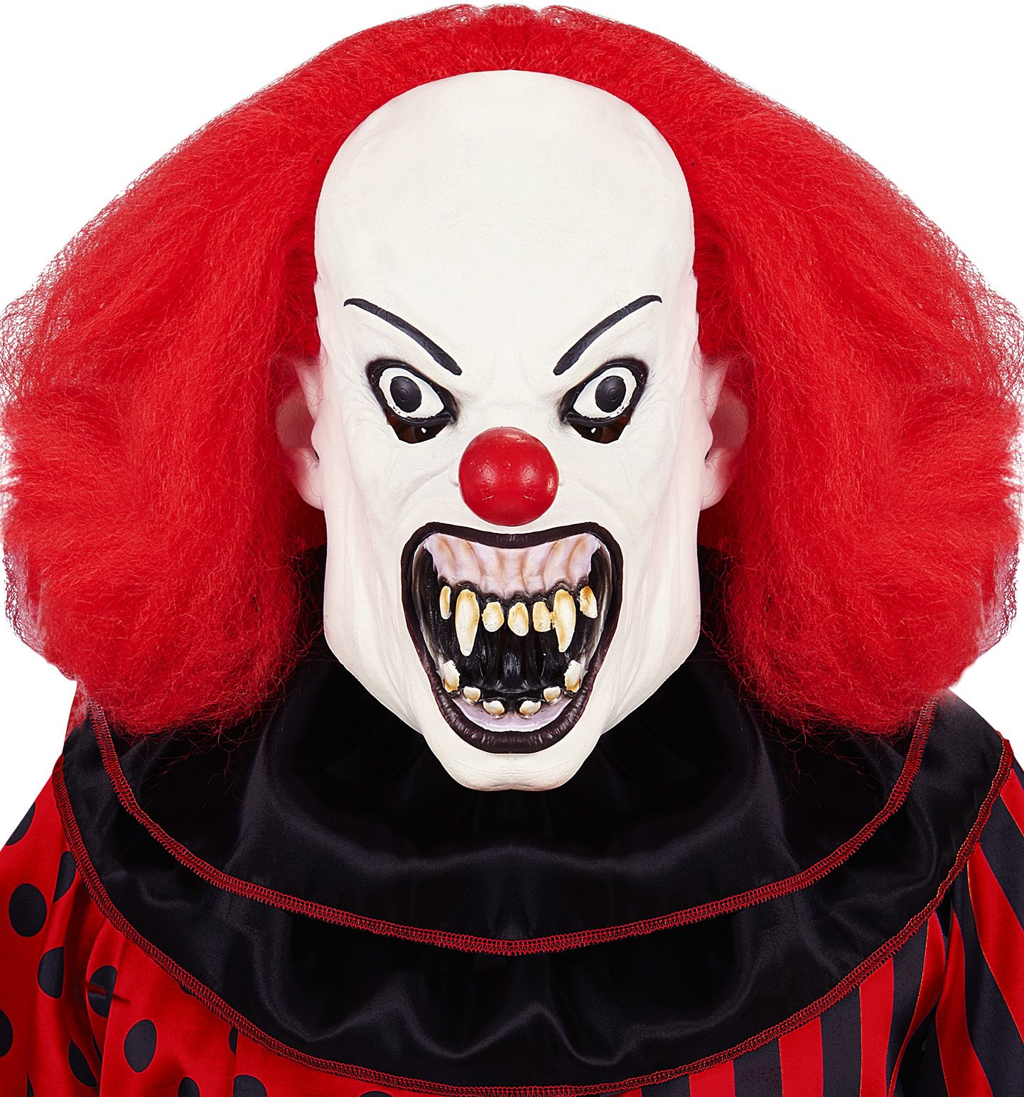 Killer clown masker met pruik