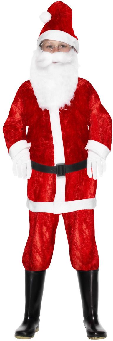 Kinderen kerstman kostuum