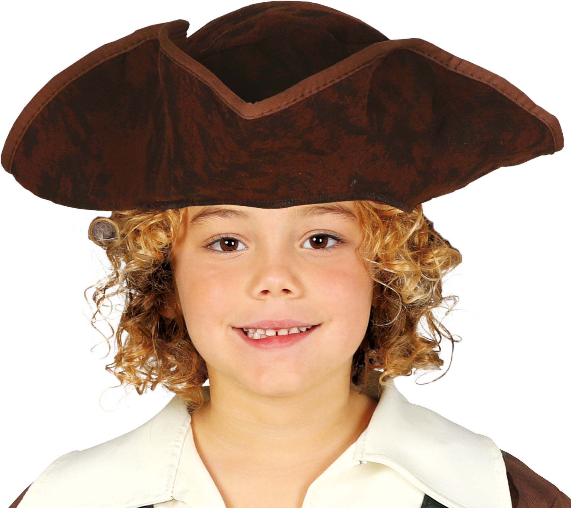 Kinderen Piratenhoed Bruin