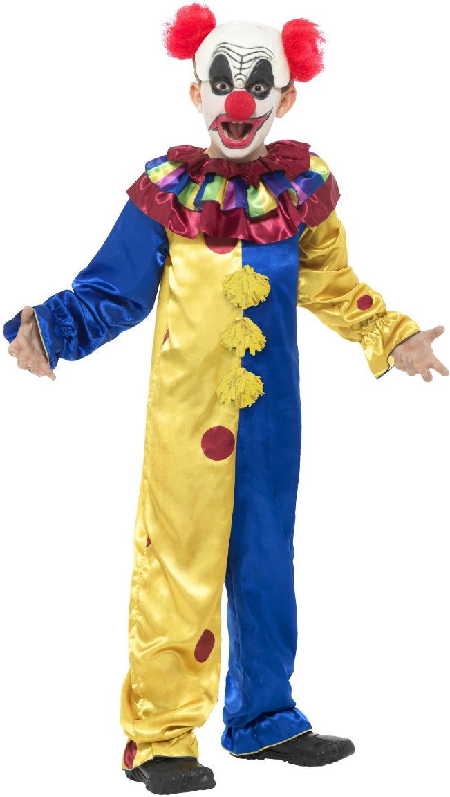 Kippenvel clown jongens kostuum