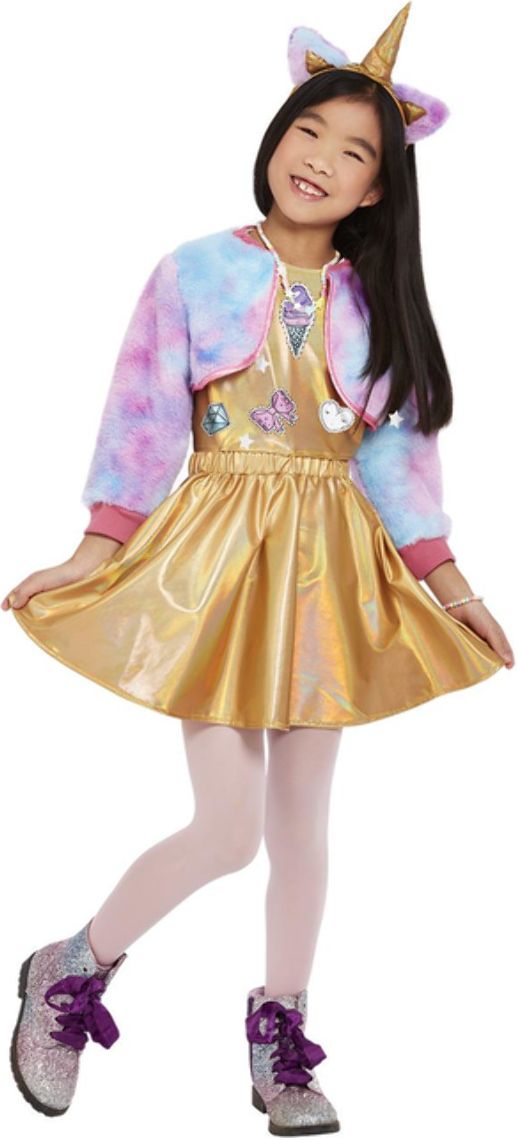 Kittycorn Unicorn Kostuum Meisjes Goud