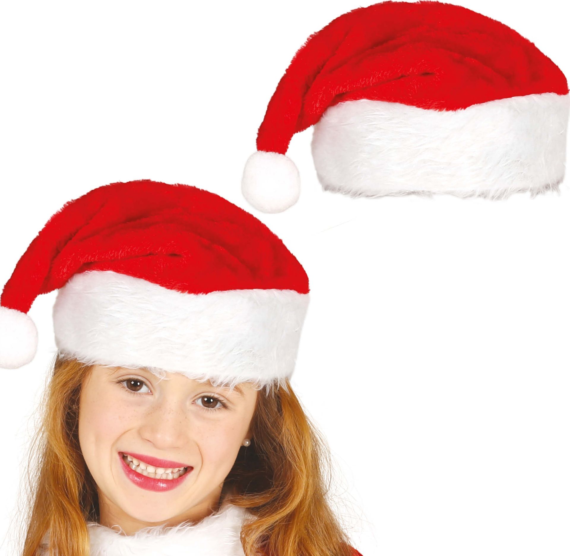 Klassieke warme kerstman muts kind