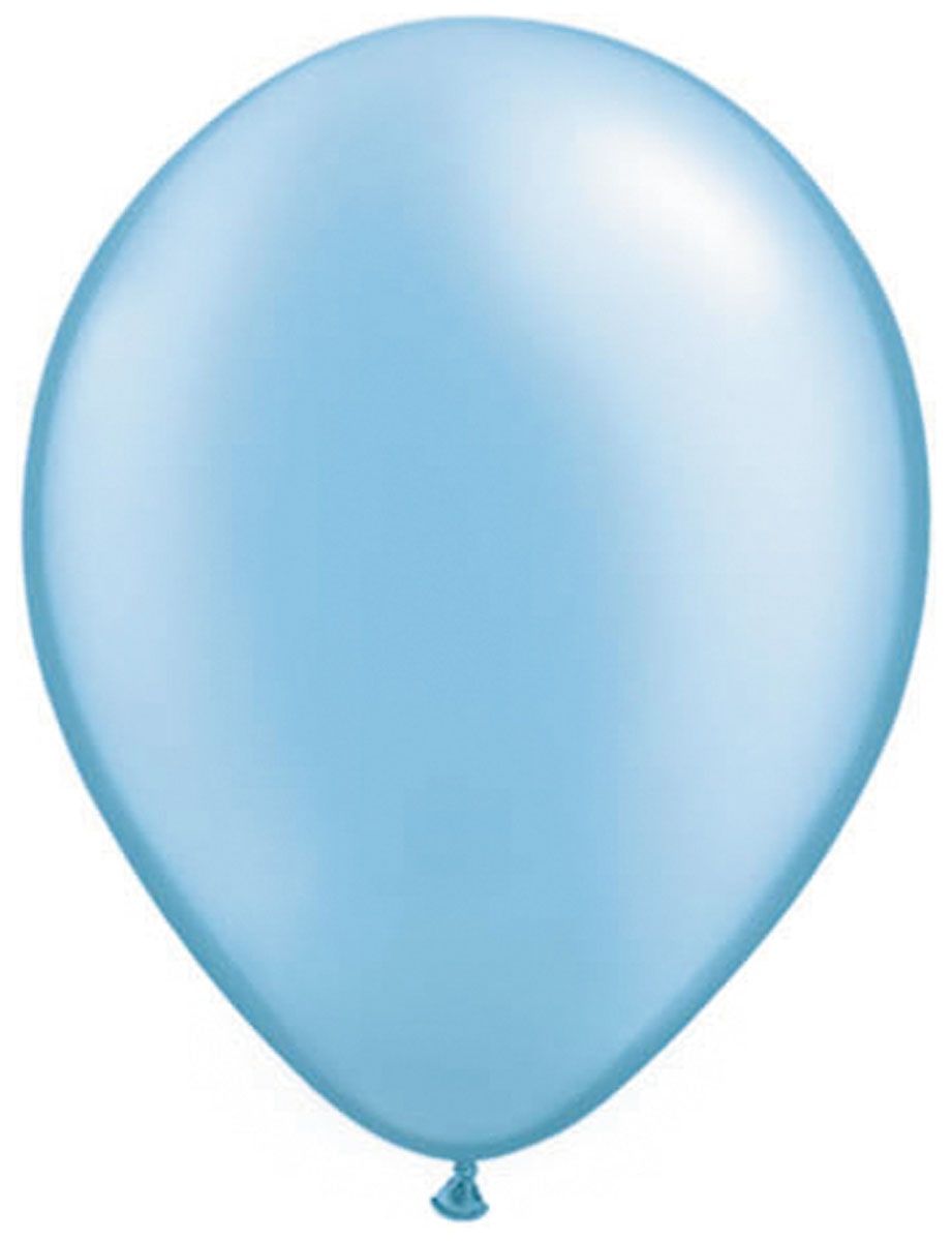 Kleine azuurblauwe basic ballonnen 100 stuks