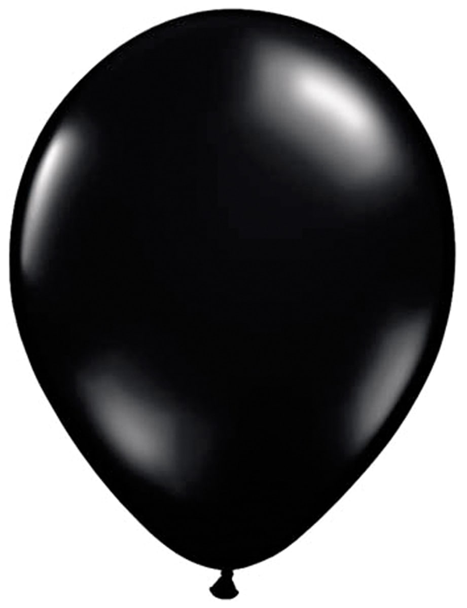 Kleine onyx zwarte basic ballonnen 100 stuks