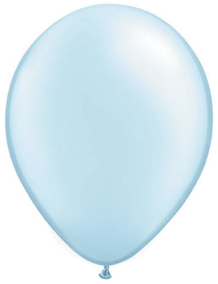 Kleine pearl blue basic ballonnen 100 stuks