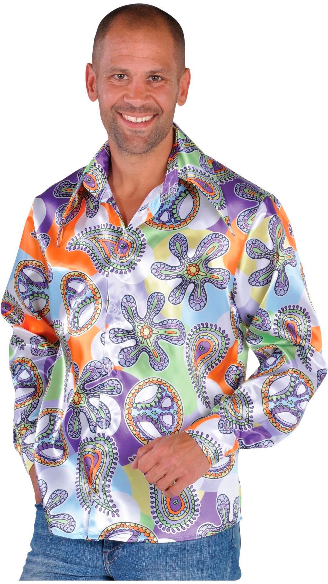 Kleurige hippie blouse mannen