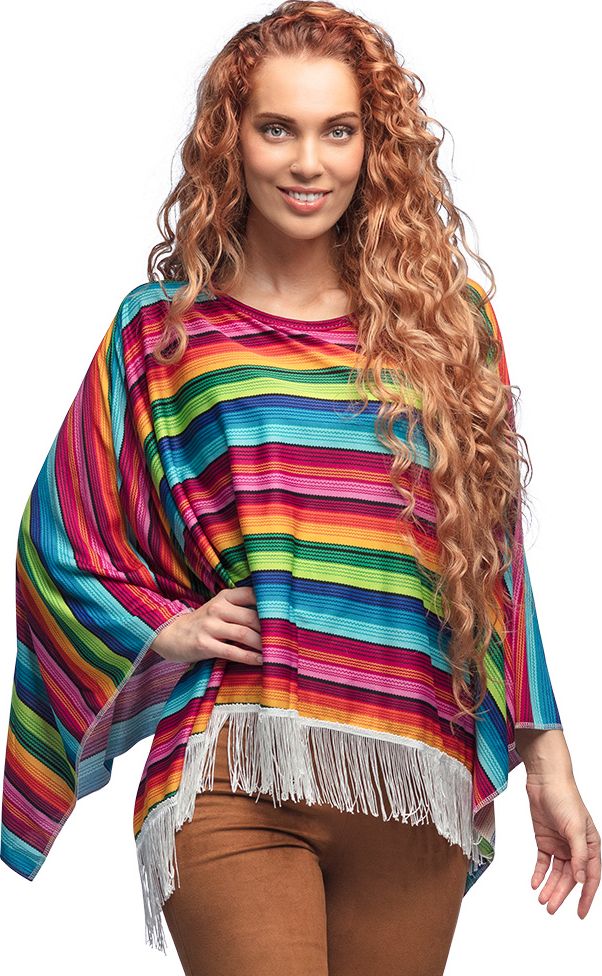 Kleurrijke Poncho Hippie