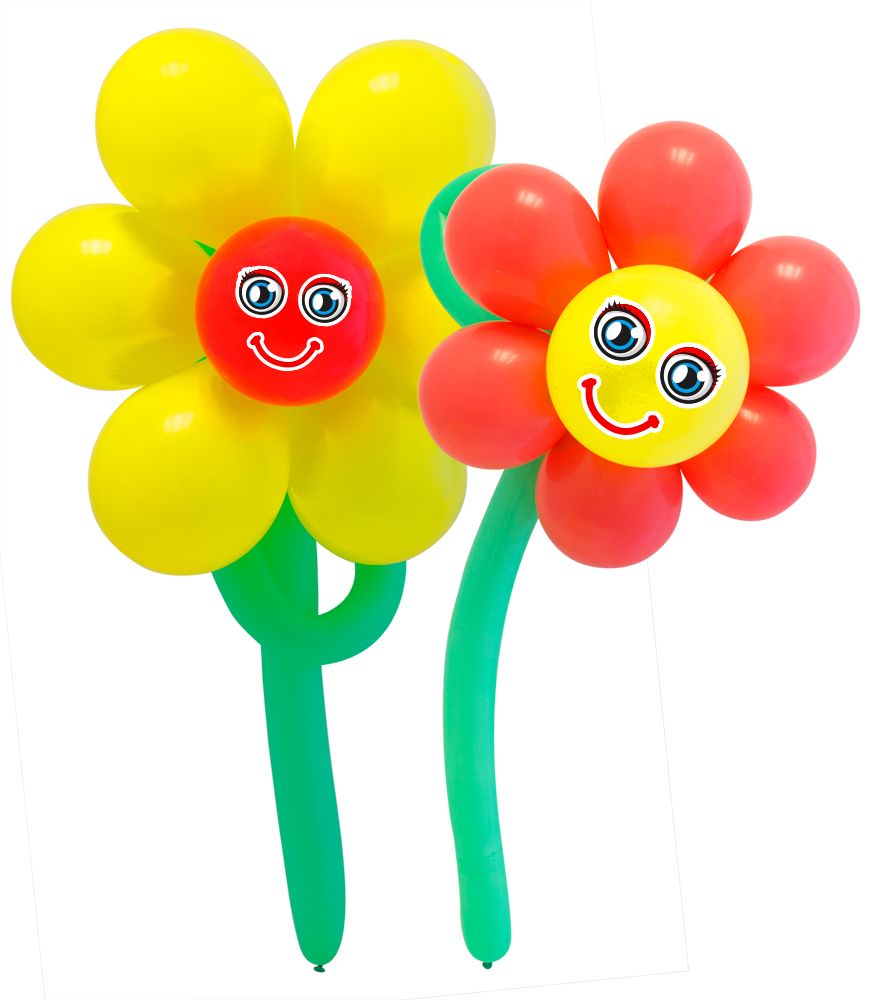 Knutsel ballonnen set bloemen