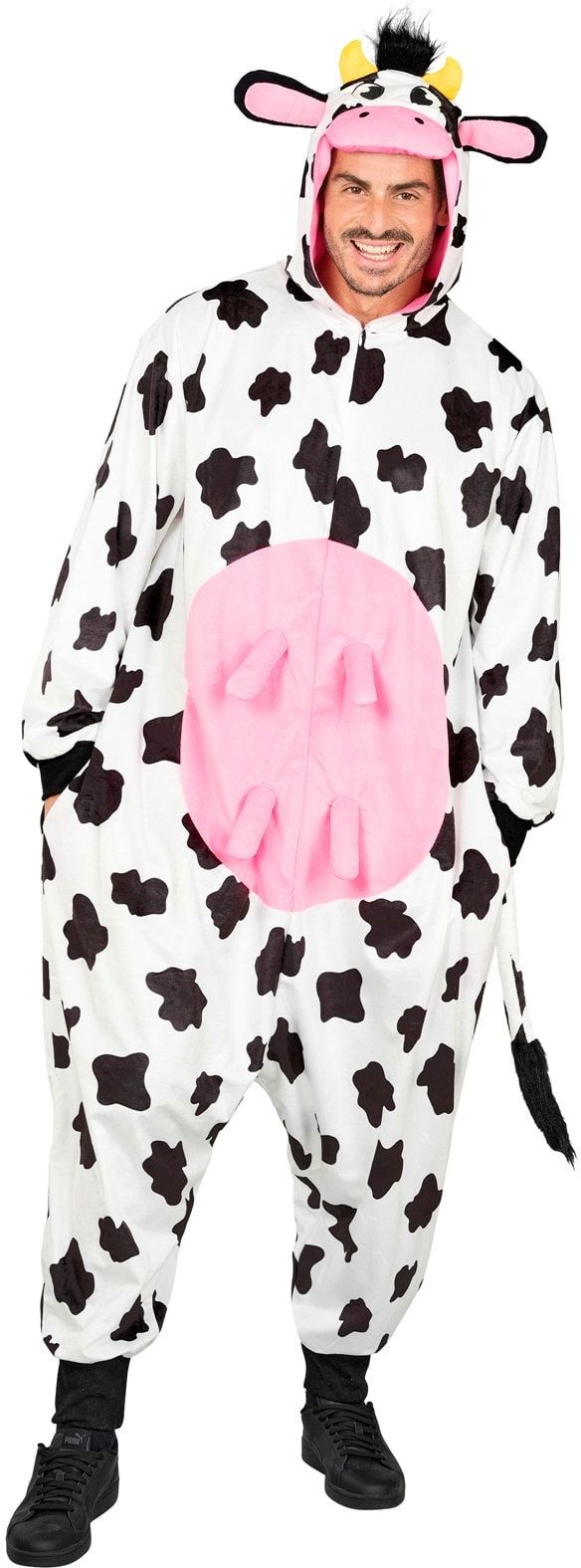 Koe Onesie Zwart Wit Volwassenen