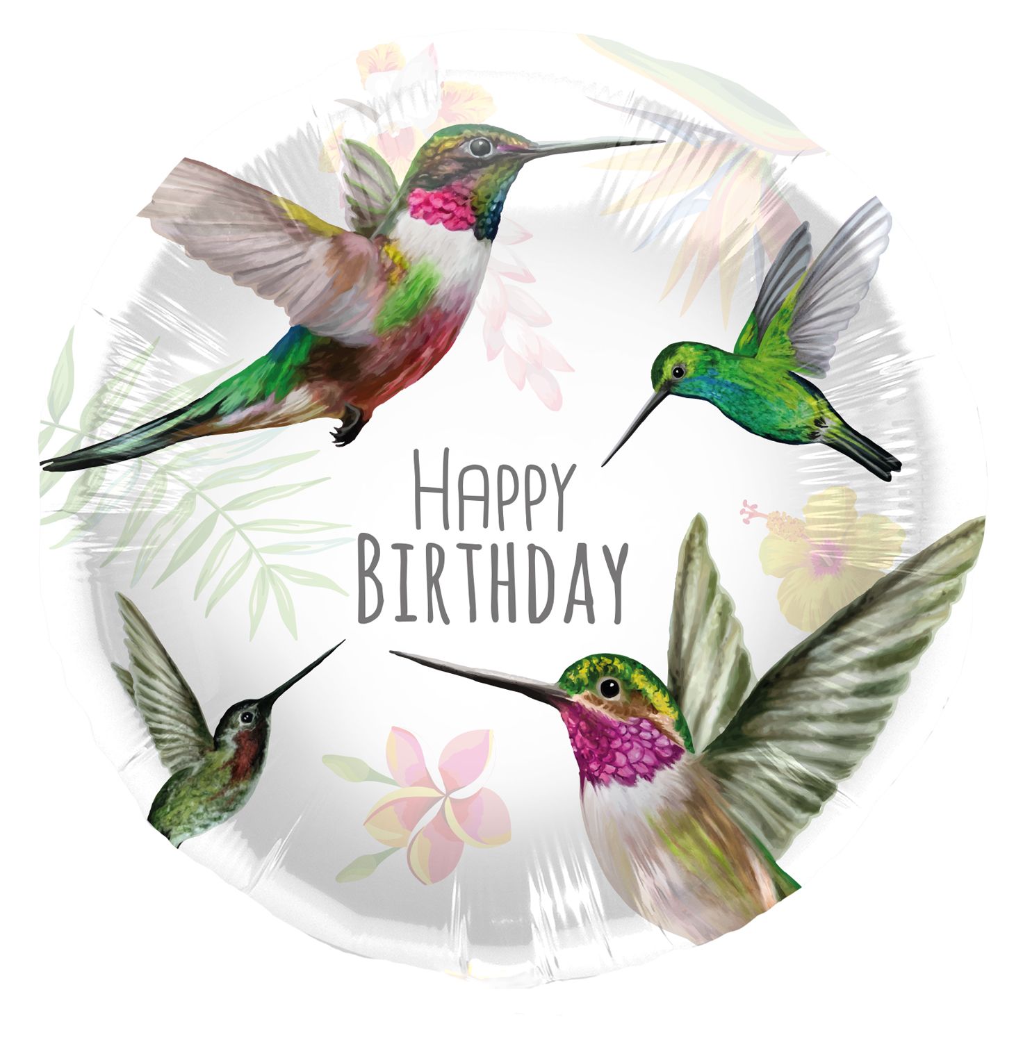 Kolibrie verjaardag folieballon