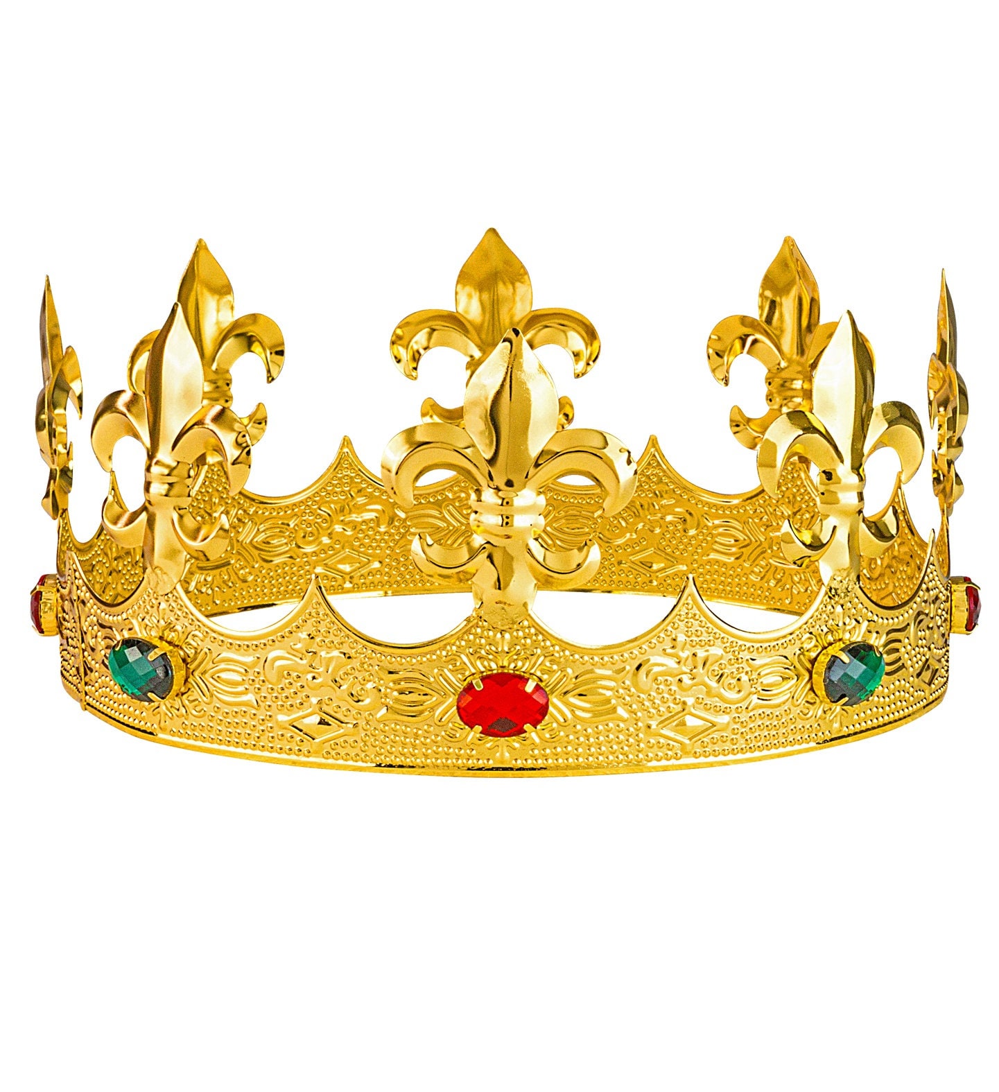 Koning Kroon Goud met Stenen Mannen