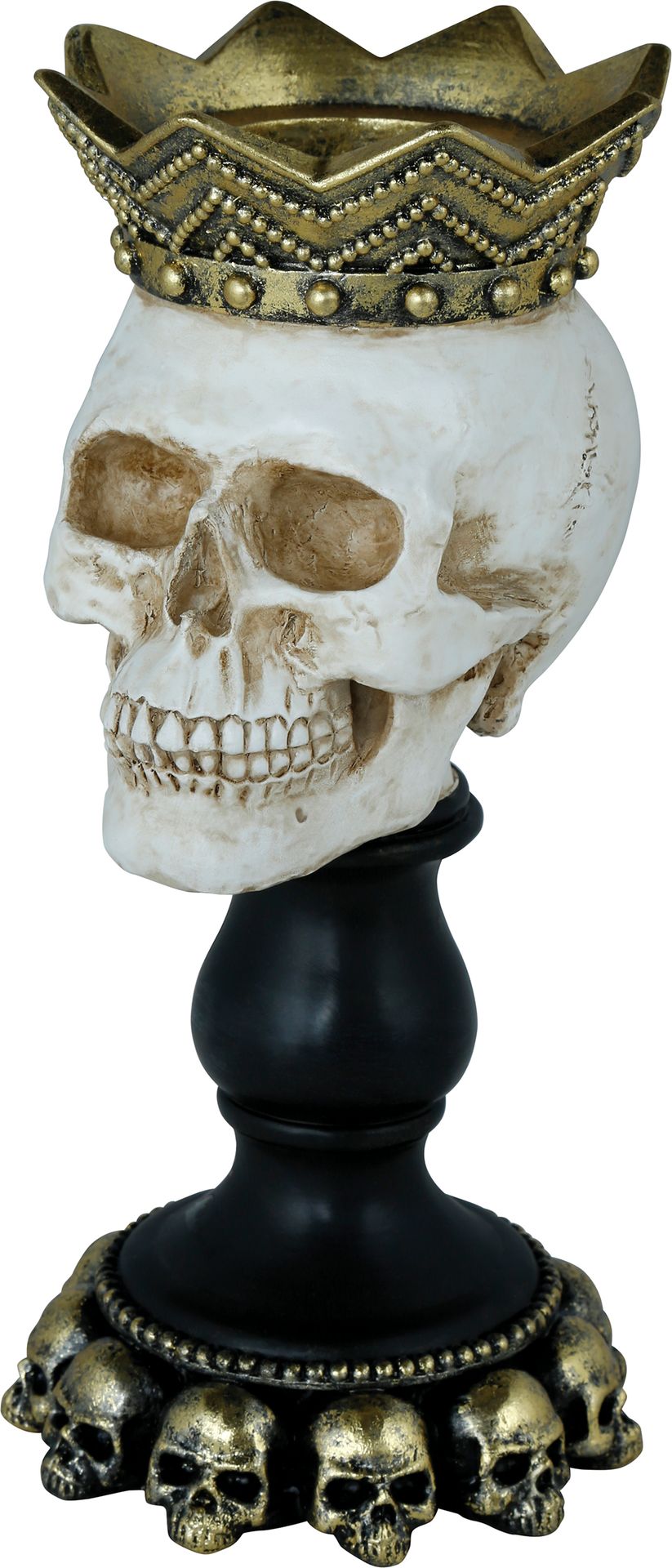 Koning Skelet Kaarsenhouder