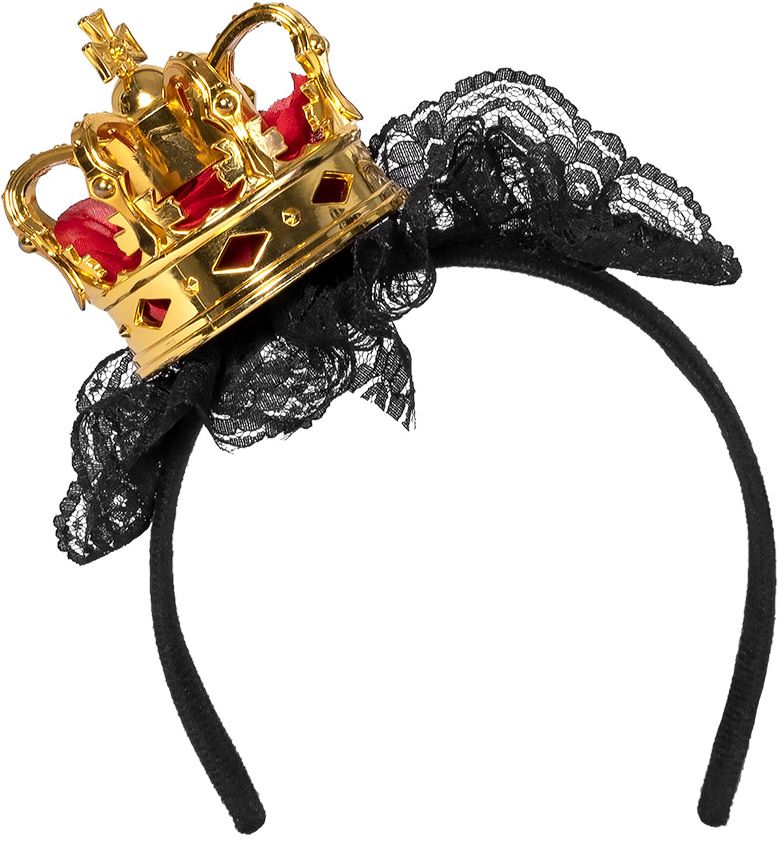 Koningin minikroontje haarband