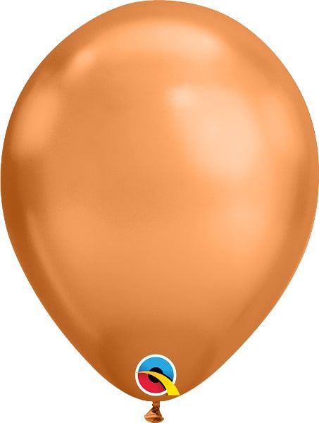Koper chroom ballonnen 100 stuks