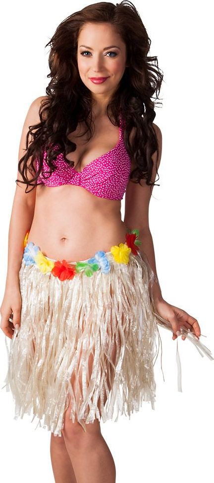 Korte hawaii hula rok strokleur