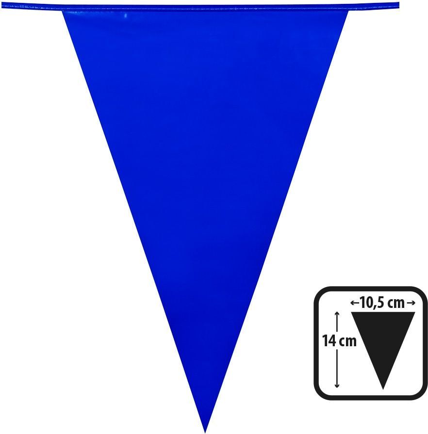 Korte vlaggenlijn blauw