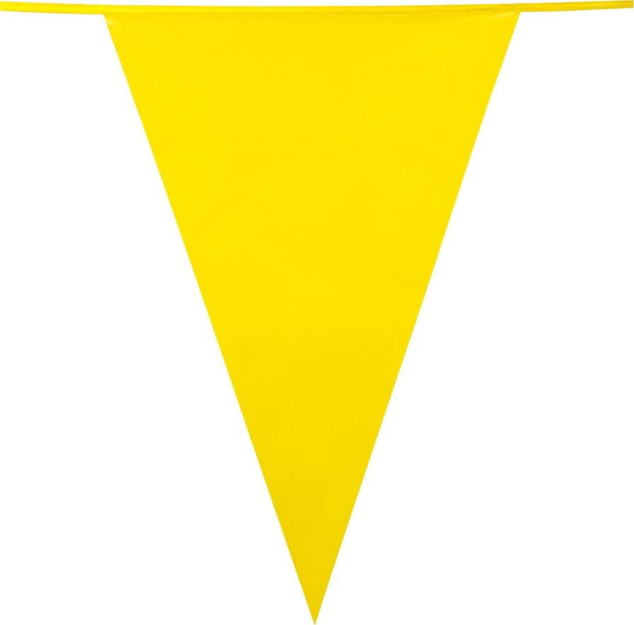 Korte vlaggenlijn geel