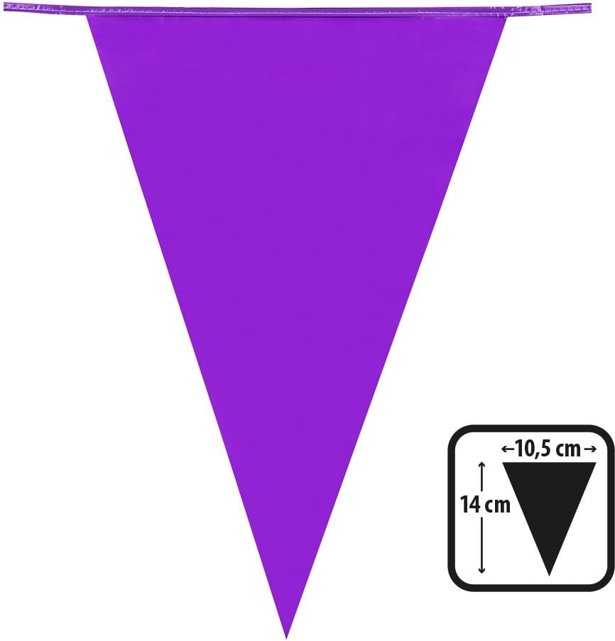 Korte vlaggenlijn paars
