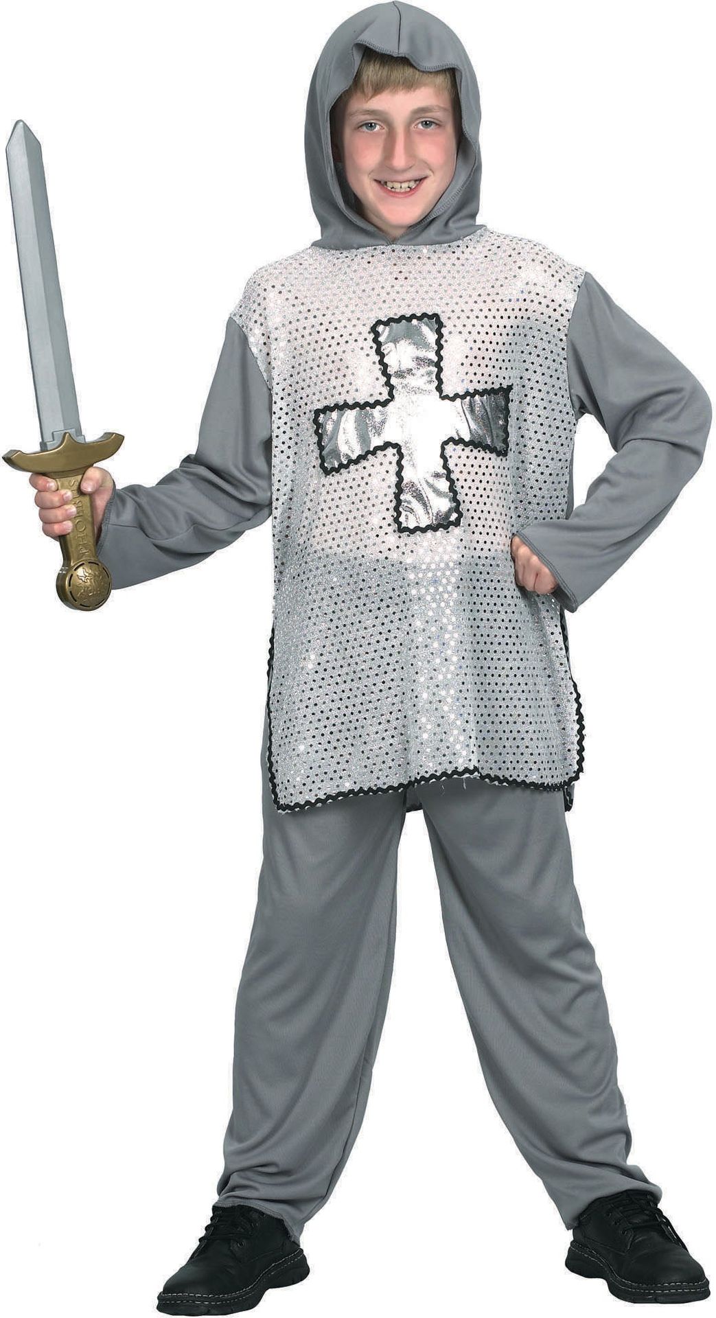 Kruisridder Grijs Outfit Jongens