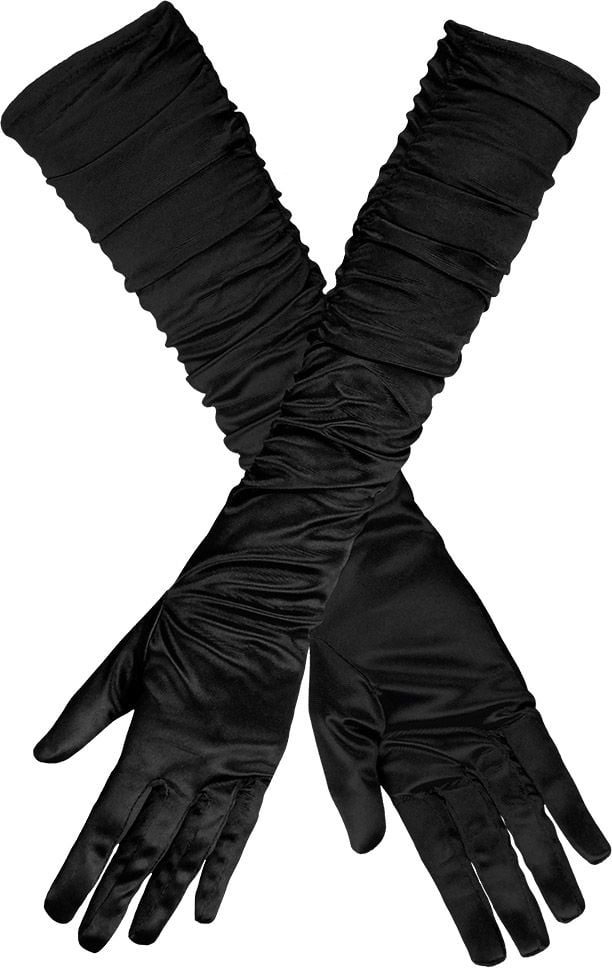 Lange handschoenen hollywood zwart