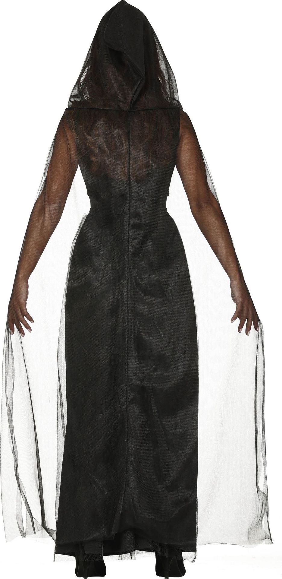 Verbazingwekkend Lange zwarte jurk Winchester - Feestkleding.nl NB-25