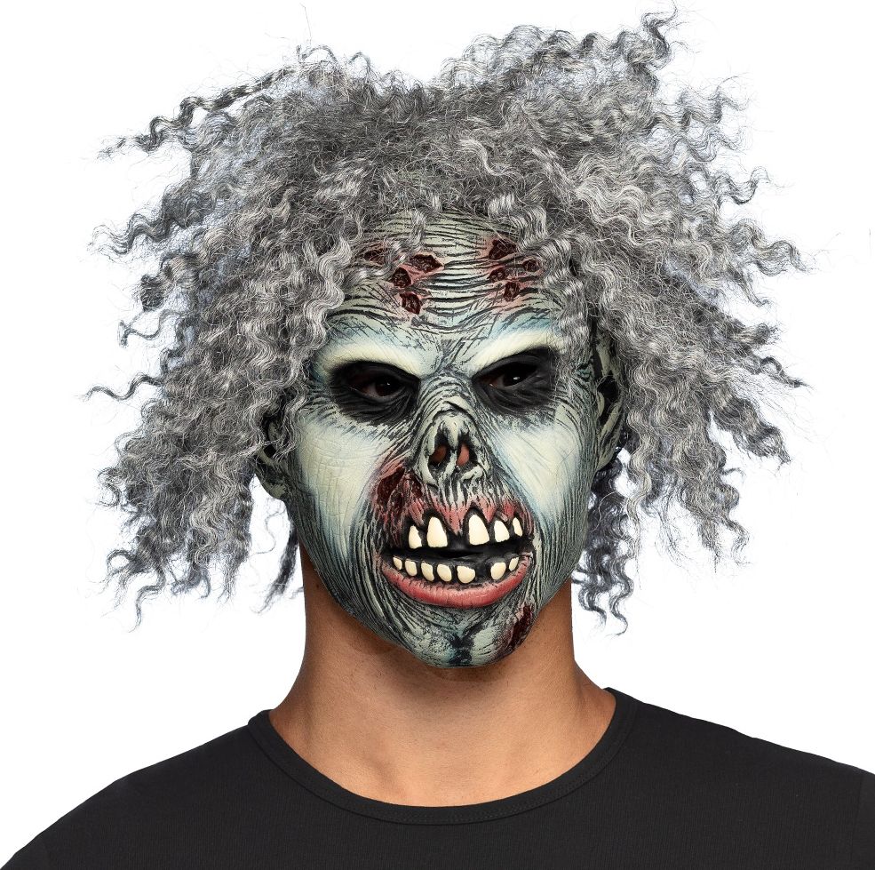 Latex Hoofdmasker Crazy Zombie Halloween