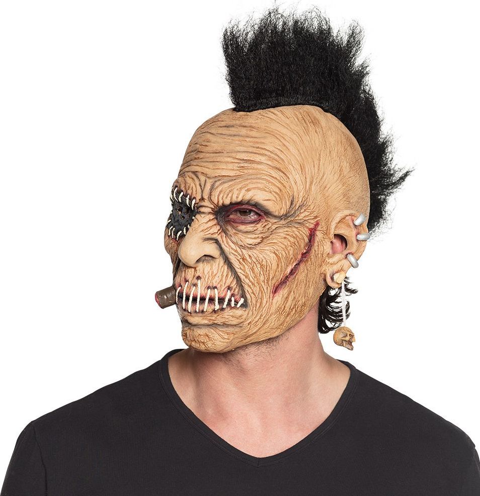 Latex zombie rocker masker