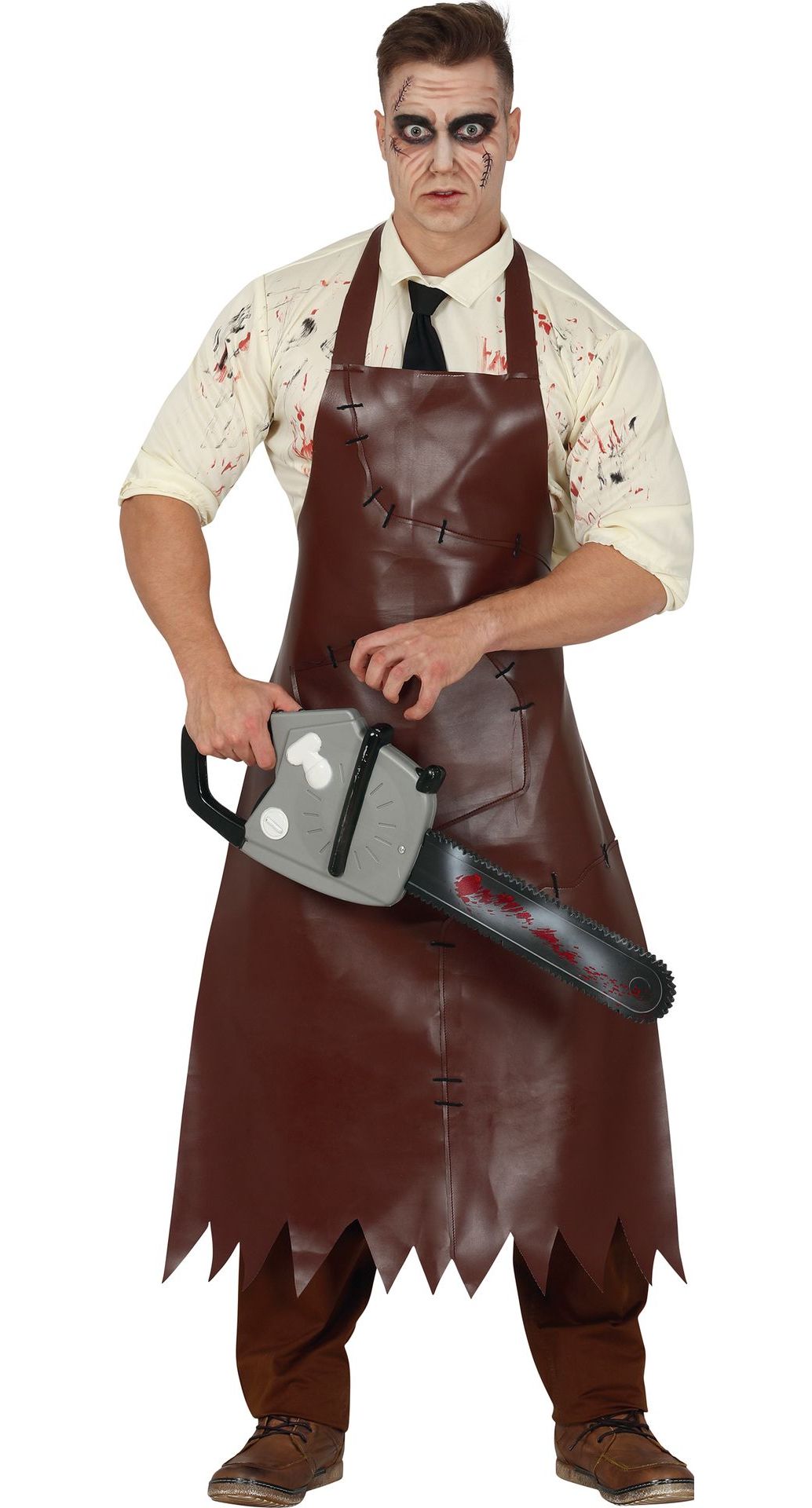 Leatherface kostuum mannen