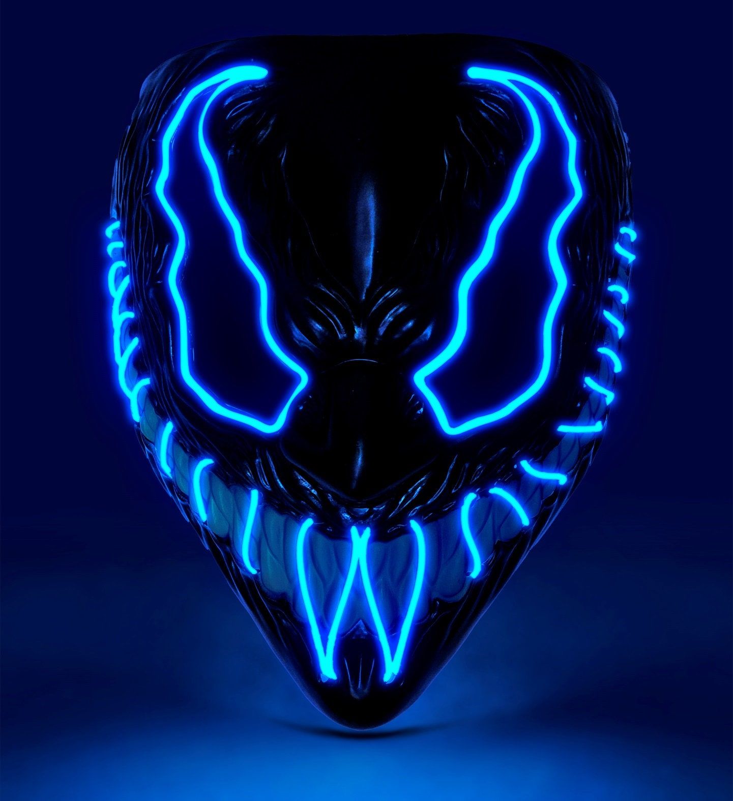 Led Monstermasker Blauw Dames Heren
