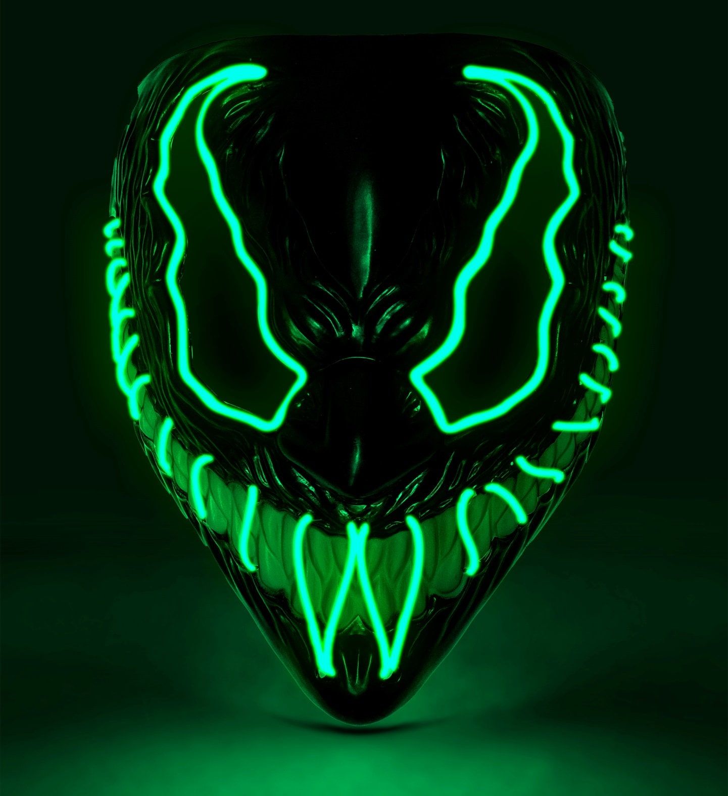 Led Monstermasker Groen Dames Heren