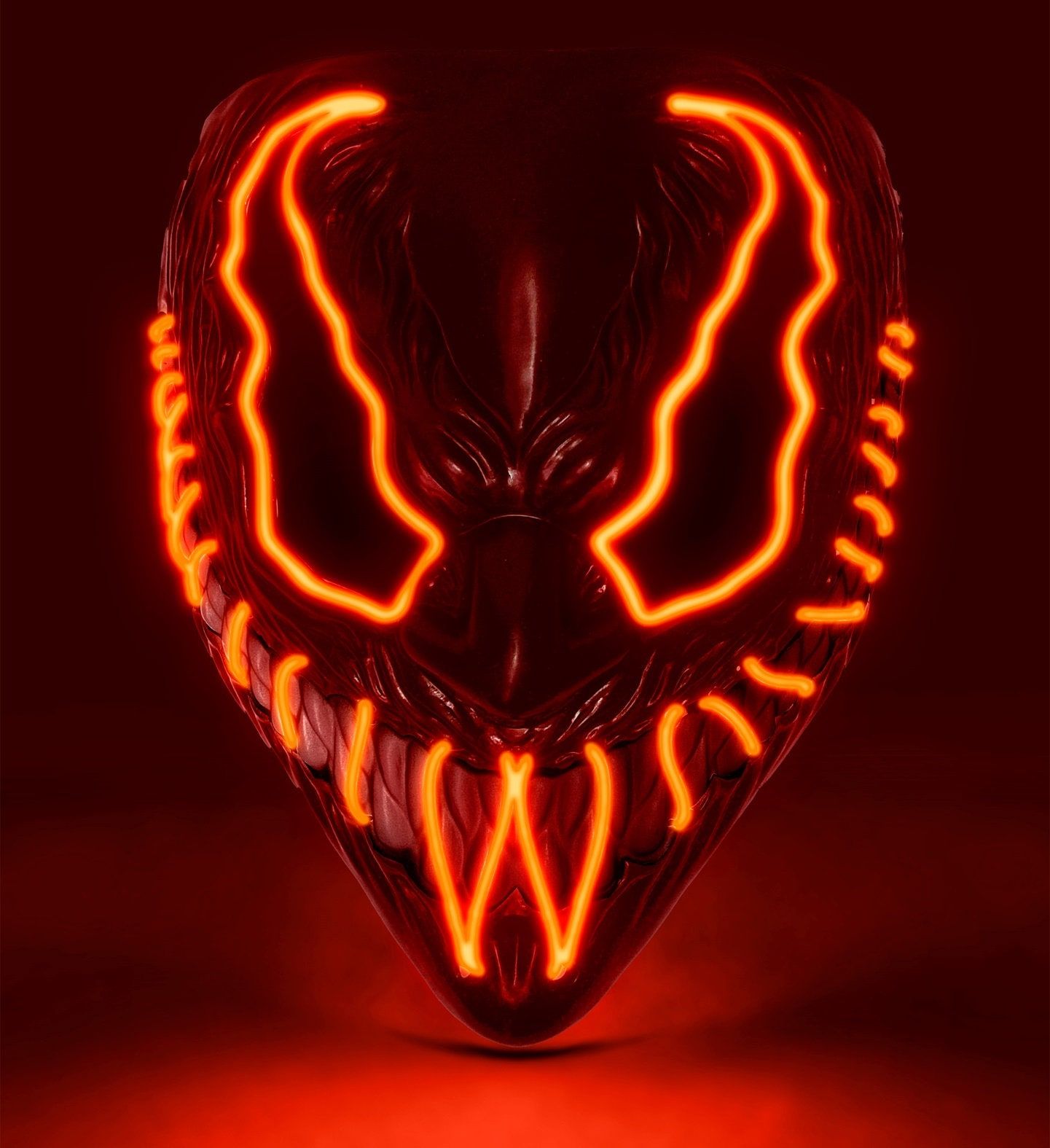 Led Verlicht Monstermasker Rood Dames Heren