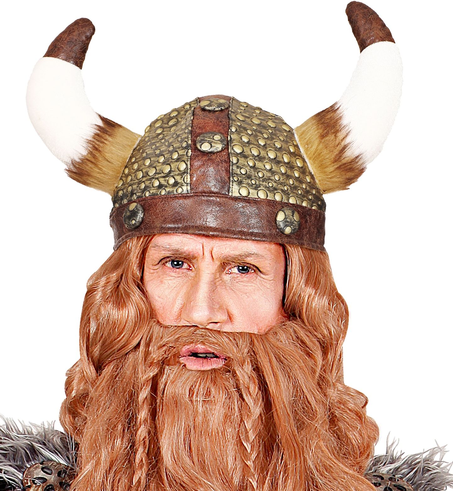 Lederlook Viking helm