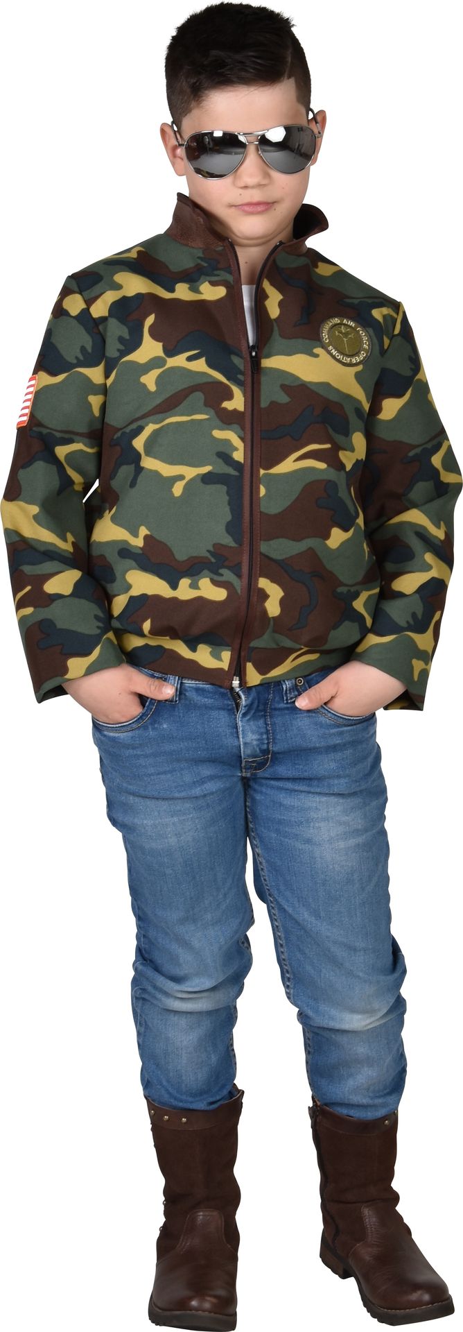 Leger jas jongen