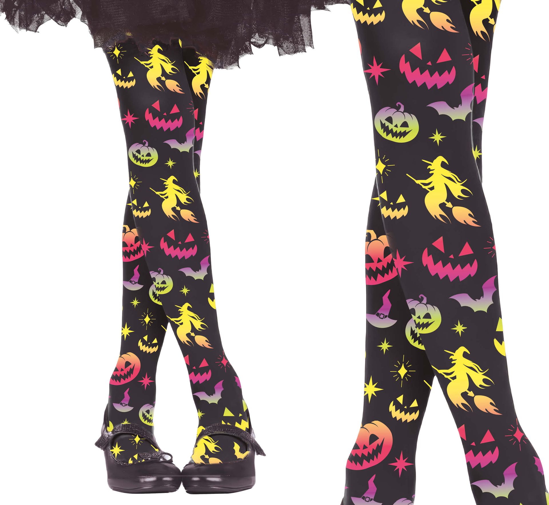 Legging meisjes halloween neon kleuren