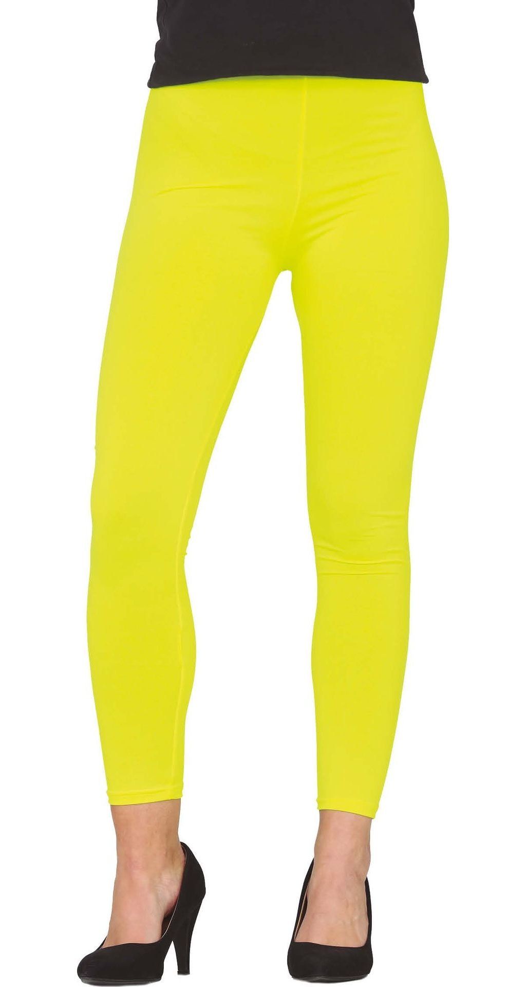 Legging neon geel dames