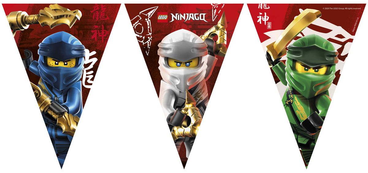 Lego ninjago kinderfeestje vlaggenlijn